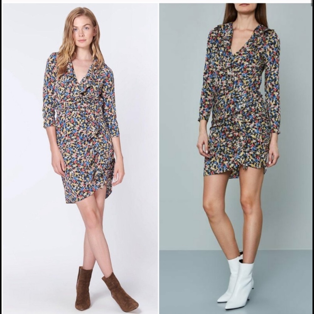 Veronica Beard Minna Silk Dress NWT - Picture 4 of 10